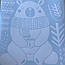 Набір новорічних наклейок Білий ведмідь з чашкою ялинки сніжинки Happy Pocket Набір S матовий Білий, фото 7