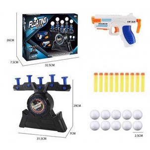 Тир дитячий повітряний з пістолетом та мішенню 8819C в коробці, фото 2