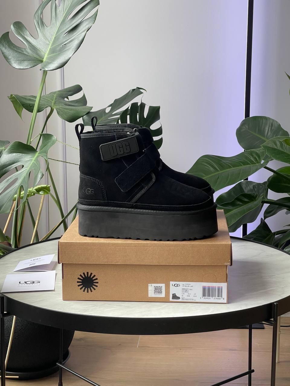 Жіночі черевики UGG Neumel Platform Strap Boot Black ALL13968 39, фото 1