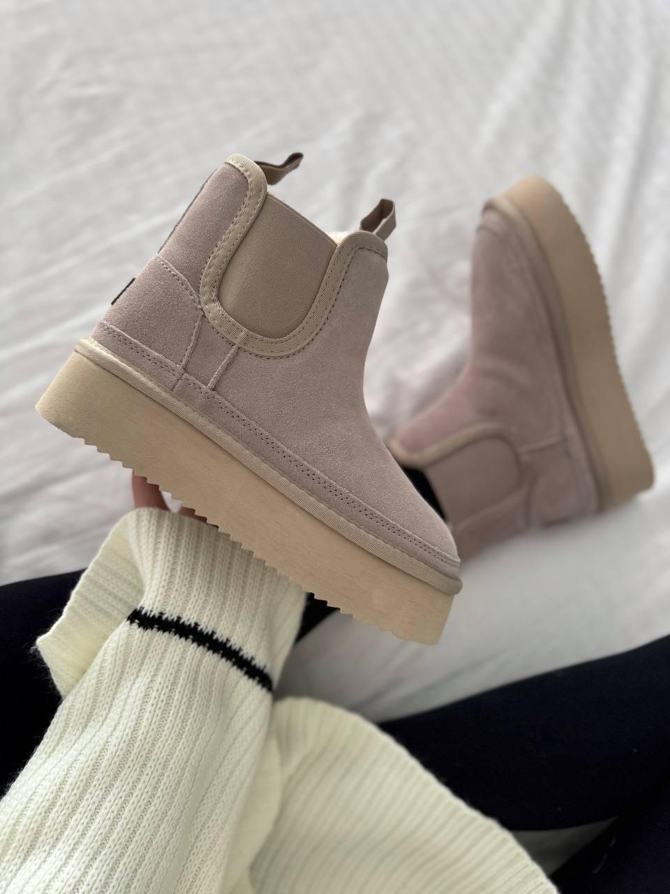 Жіночі черевики UGG Neumel Platform Chelsea Cream Latte ALL18357, фото 1