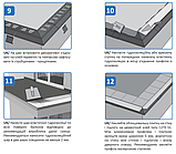 Капельник відлив алюмінієвий MAXI під підлогову плитку для відкритого балкона тераси довжина 2 метри чорний матовий RAL9005, фото 7
