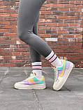 Жіночі зимові кросівки Найк Nike Air Force 1 Low Shadow Pale Ivory (міх) ALL07105, фото 4