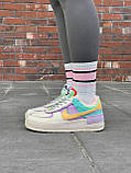 Жіночі зимові кросівки Найк Nike Air Force 1 Low Shadow Pale Ivory (міх) ALL07105, фото 5