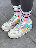 Жіночі зимові кросівки Найк Nike Air Force 1 Low Shadow Pale Ivory (міх) ALL07105, фото 6
