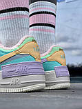 Жіночі зимові кросівки Найк Nike Air Force 1 Low Shadow Pale Ivory (міх) ALL07105, фото 9