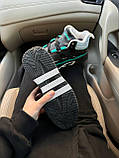 Жіночі кросівки Адідас Adidas Niteball High Black Green White Winter (міх) ALL18997, фото 8