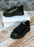 Жіночі кросівки Alexander McQueen Black Winter (хутро), фото 8
