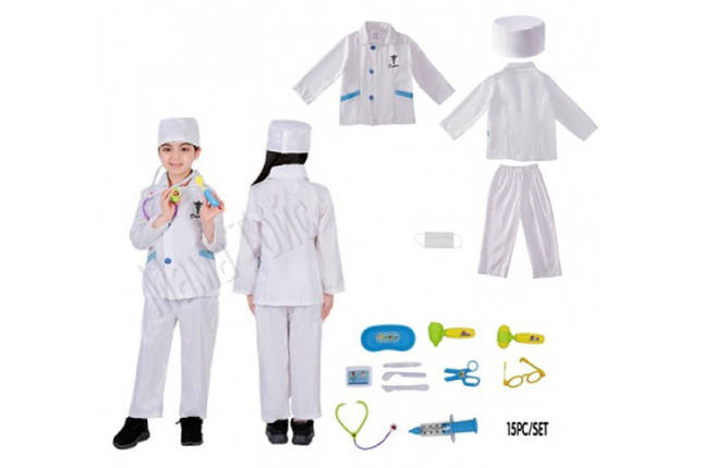 Дитячий ігровий набір Костюм доктора 69942 з медичними інструментами., фото 1