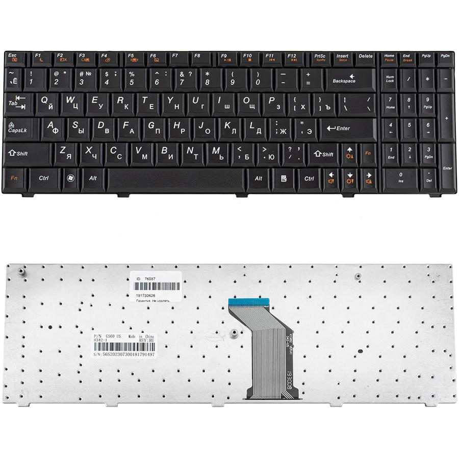 Клавіатура для ноутбука LENOVO (G560, G565) rus, black