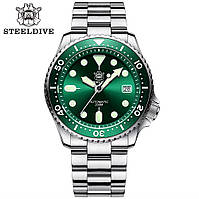STEELDIVE SD1996 42MM 20ATM(200M) (В СТИЛЕ SEIKO SKX007) NH35A GREEN DIAL OYSTER BRACELET
