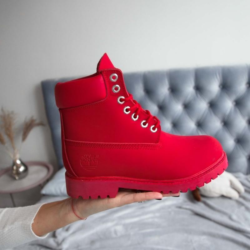 Жіночі черевики Тімберленд Timberland Classic Boots Bordo (термо)