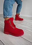 Жіночі черевики Тімберленд Timberland Classic Boots Bordo (термо), фото 5