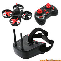 Міні квадрокоптер Eachine VR009 RTF FPV дрон з камерою 480P та окулярами для перегляду в реальному часі