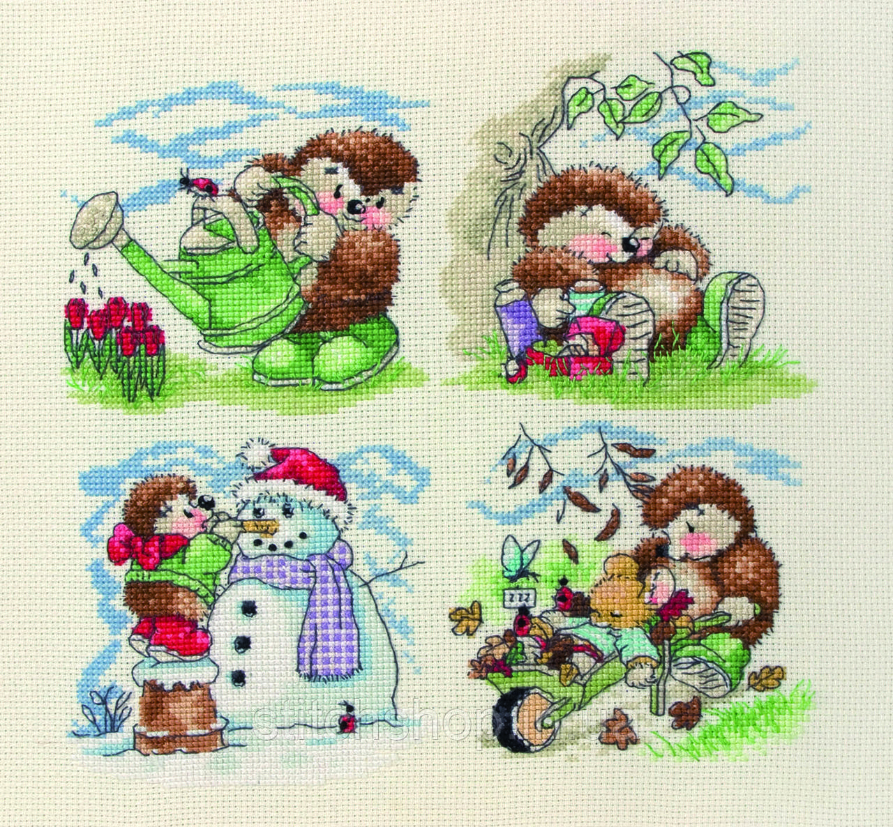 CTM0018 Anchor Country C. The Seasons. Anchor. Набір для вишивання нитками, фото 1