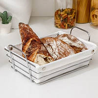 Кошик для хліба 26 х 19 х 7,5 см Сільвер Empire EM-4353