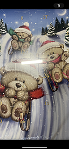 Різдвяний новорічний дитячий адвент-календар Шоколадний  Аdvent Calendar