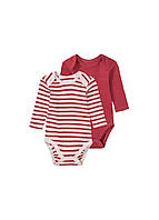 Комплект боді з довгим рукавом для дівчинки Lupilu 62-68 см (2-6М)