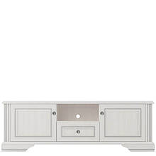 Тумба під ТВ з ДСП/МДФ ВАЙТ РТВ 160 Gerbor Ясен сніжний / Сосна срібна