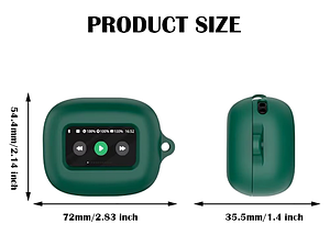 Силіконовий чохол із карабіном для JBL Live Beam 3 / синій, фото 3