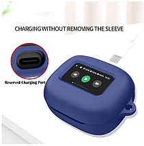 Силіконовий чохол із карабіном для JBL Live Beam 3 / синій, фото 2