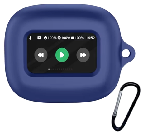 Силіконовий чохол із карабіном для JBL Live Beam 3 / синій, фото 1