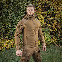 M-Tac тепла тактична флісова куртка Soft Shell з капюшоном Norman Windblock Fleece Coyote