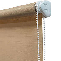 Ролети на вікна. Ролета тканинна Len 814 Латте (мм 350)
