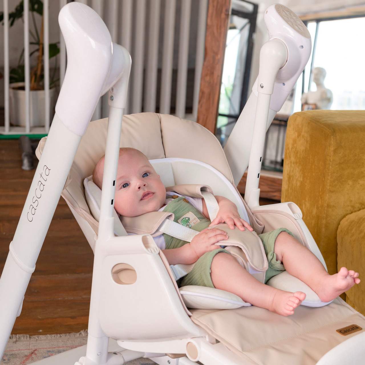 Стілець-гойдалка CARRELLO Cascata CRL-10303/1 Cream Beige, фото 1