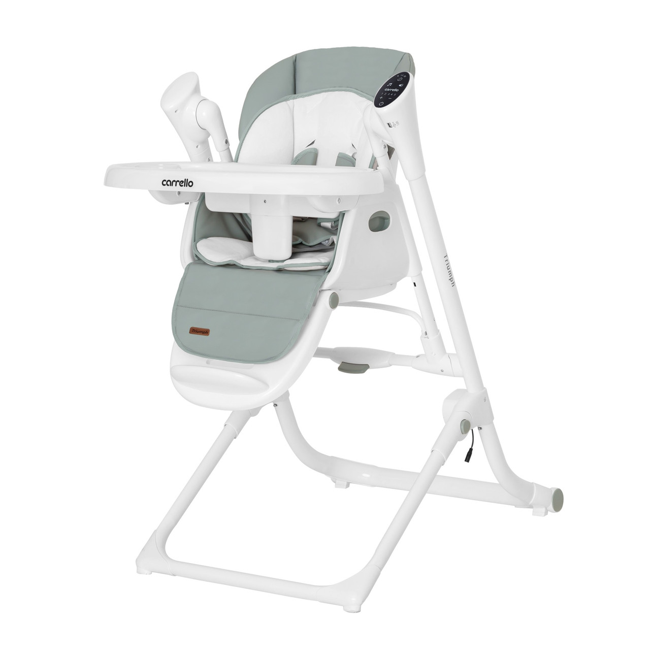 Стілець-гойдалка CARRELLO Triumph CRL-10302 Olive Green сенсорна панель, фото 1