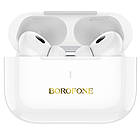 Бездротові TWS навушники Borofone BW59 Plus вакуумні white, фото 3
