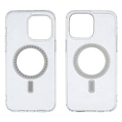 YUF Чехол силиконовый Сlear Case MagSafe для Apple iPhone 13 Pro Max прозрачный