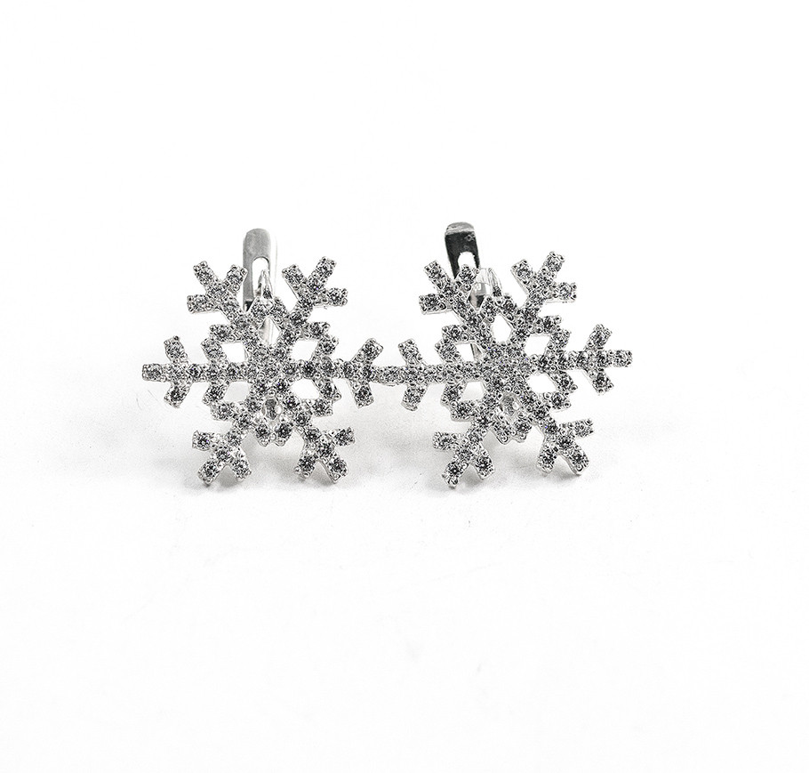 Сережки Сніжинка, фото 1