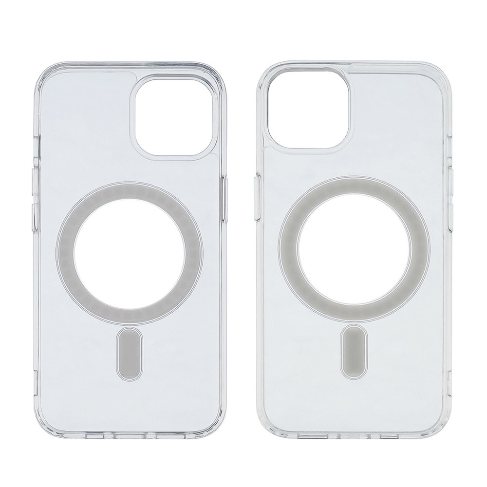 Чохол силіконовий Сlear Case MagSafe для Apple iPhone 14 прозорий, фото 1