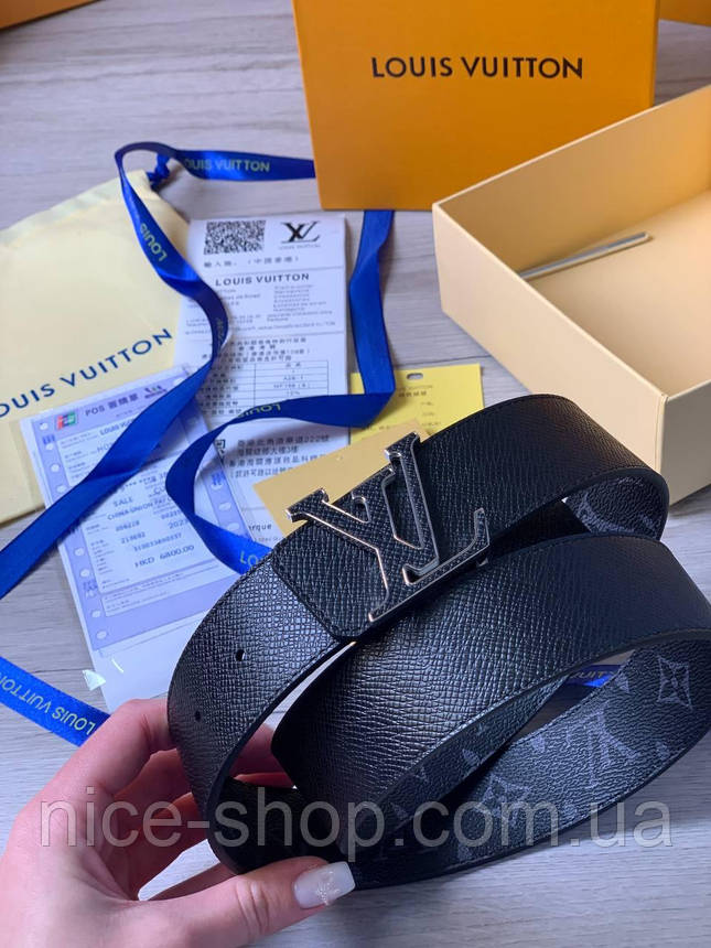 Ремінь Louis Vuitton шкіряний преміум класу, фото 1