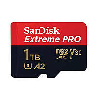 MicroSDXC (UHS-1 U3) SanDisk Extreme Pro A2 1TB class 10 V30 (R200MB/s, W140MB/s) (adapter)