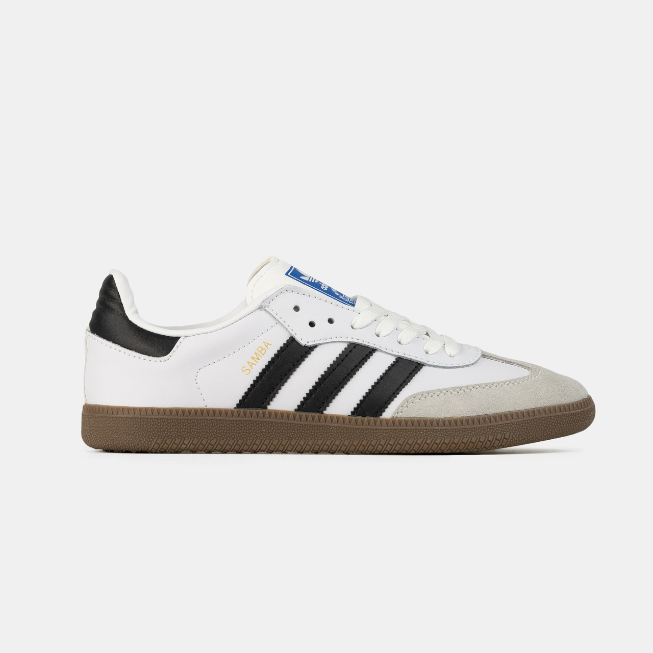 Кросівки Adidas Samba White Black / Адидас Самба Білі з Чорним