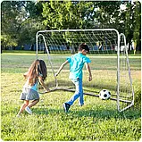 Переносні великі футбольні ворота  215х153х76 см + килимок точності Neo - Sport 1451 NS-451 Польща, фото 2