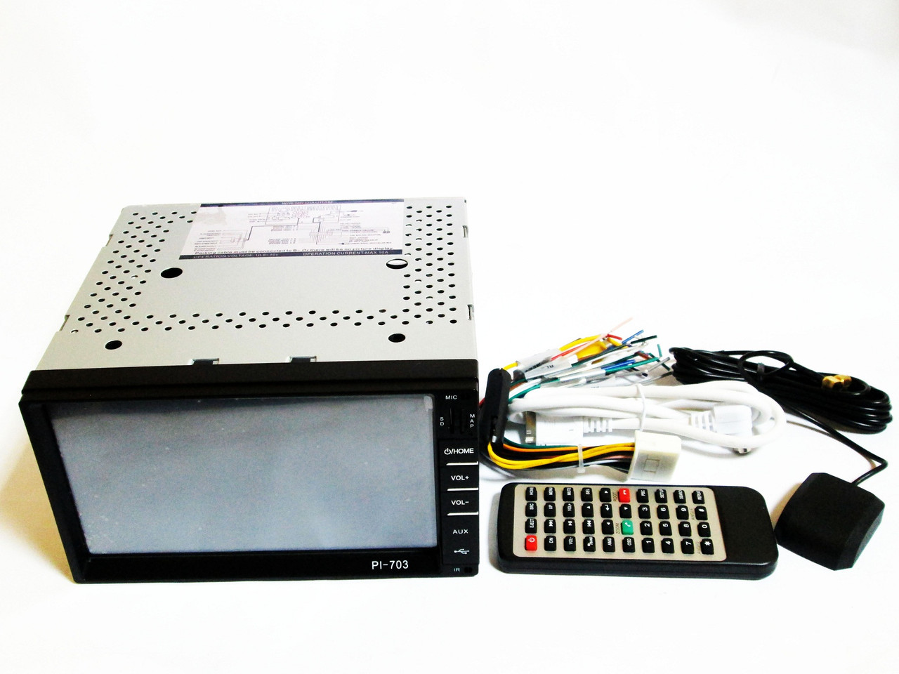 Магнітола PI-703 2din GPS кольорова камера та TV антена, фото 1