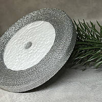 Парчова стрічка 0,6 см, срібло, 23 метра, Сріблястий