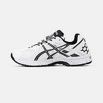 Чоловічі Кросівки Asics Gel-Kahana 8 White Black / Асікс Гел-Кахана 8 Білі з Чорним, фото 4