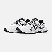 Чоловічі Кросівки Asics Gel-Kahana 8 White Black / Асікс Гел-Кахана 8 Білі з Чорним, фото 5