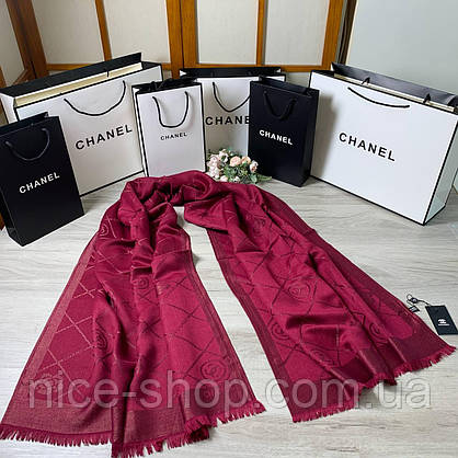 Палантин C.H.A.N.E.L марсал, фото 5