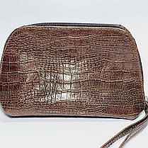 Набір Косметичка шкіряна з чохлом для ключів, фото 2