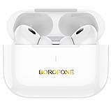 TU Бездротові TWS навушники Borofone BW59 Plus вакуумні white, фото 3