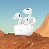 TU Бездротові TWS навушники Borofone BW59 вакуумні white, фото 8