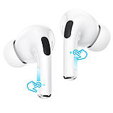 TU Бездротові TWS навушники Borofone BW63 вакуумні white, фото 6