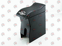 Підлокітник Chevrolet Aveo чорний з вишивкою (шкірозамінник) NEW з вигином