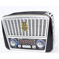 Радіоприймач GOLON RX-456S, LED, 3W, FM радіо, Входи microSD, USB, AUX, корпус пластмас, Black/Red, BOX