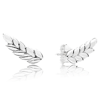 Срібні сережки No Brand Вигнуті колодки 297730