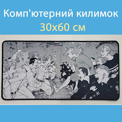 Килимок для миші аніме Токійські месники (30х60 см) / Tokyo Revengers